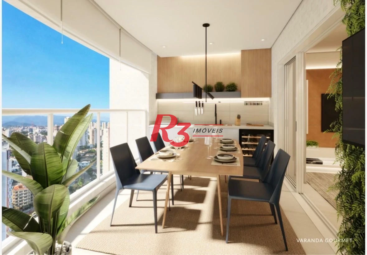 Apartamento com 3 dormitórios à venda, 163 m² por R$ 2.058.000,00 - Ponta da Praia - Santos/SP