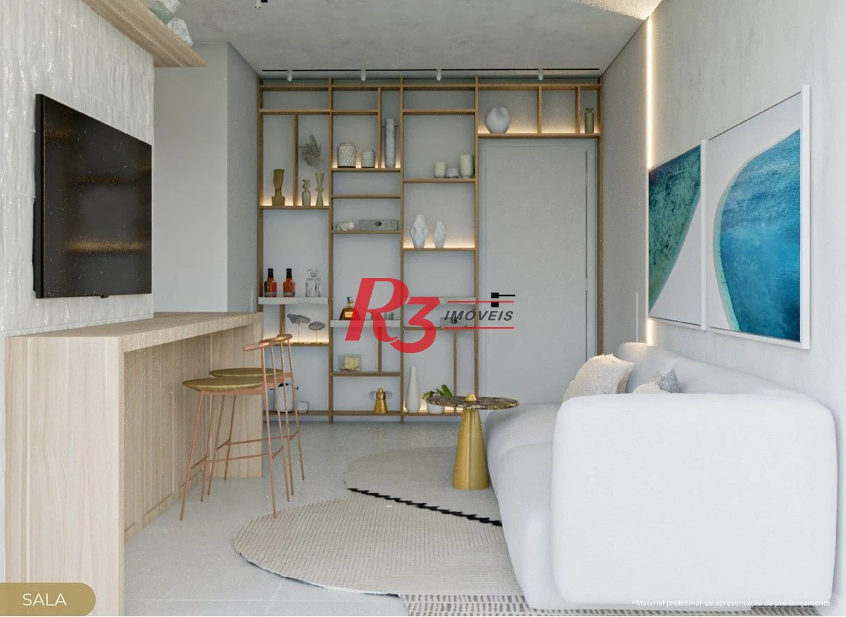 Apartamento à venda, 50 m² por R$ 600.000,00 - Marapé - Santos/SP