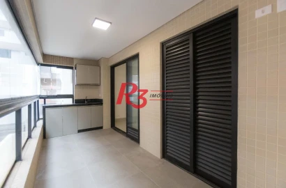 Apartamento para alugar, 77 m² por R$ 7.000,02/mês - José Menino - Santos/SP