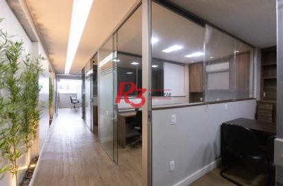Sala, 97 m² - venda por R$ 1.200.000,00 ou aluguel por R$ 7.500,00/mês - Centro - Santos/SP