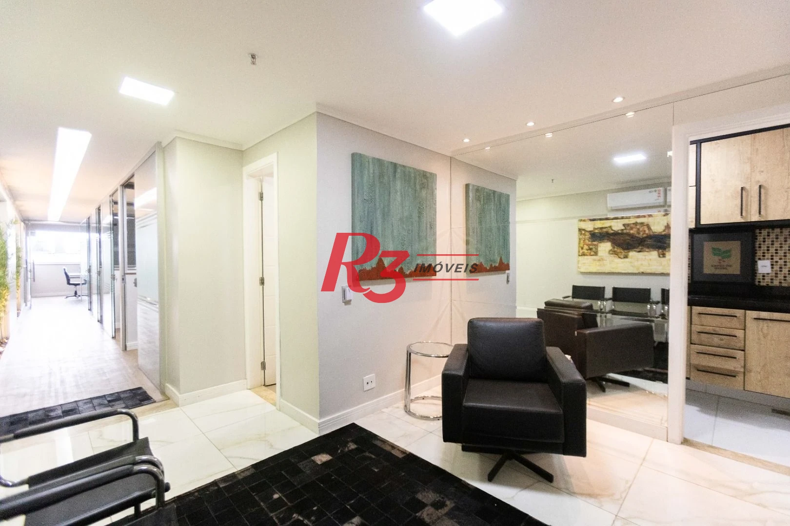 Sala, 97 m² - venda por R$ 1.200.000,00 ou aluguel por R$ 7.500,00/mês - Centro - Santos/SP