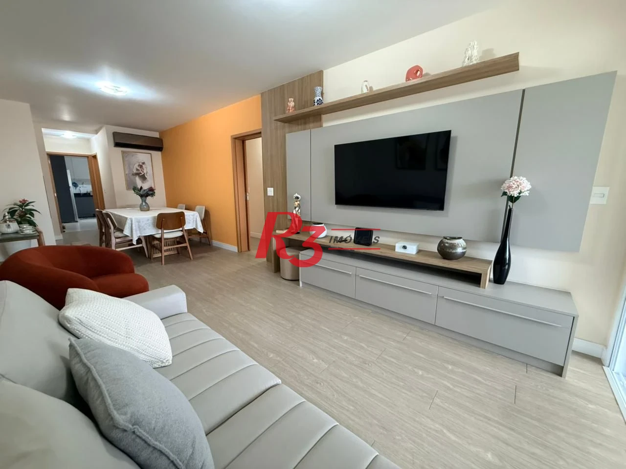 Apartamento com 3 dormitórios à venda, 134 m² por R$ 2.800.000,00 - Boqueirão - Santos/SP