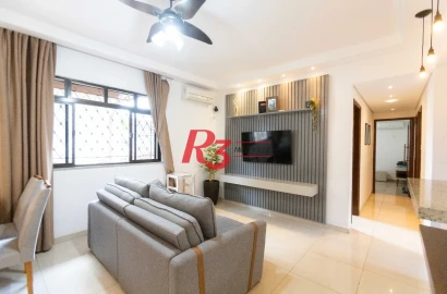 Apartamento com 3 dormitórios à venda, 115 m² por R$ 579.000,00 - Embaré - Santos/SP
