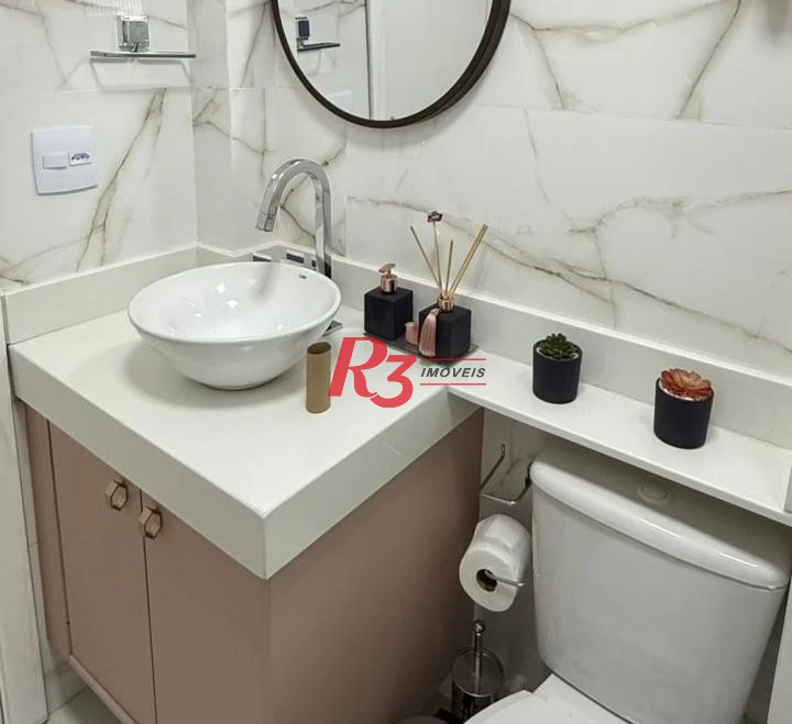 Apartamento à venda, 67 m² por R$ 340.000,00 - José Menino - Santos/SP