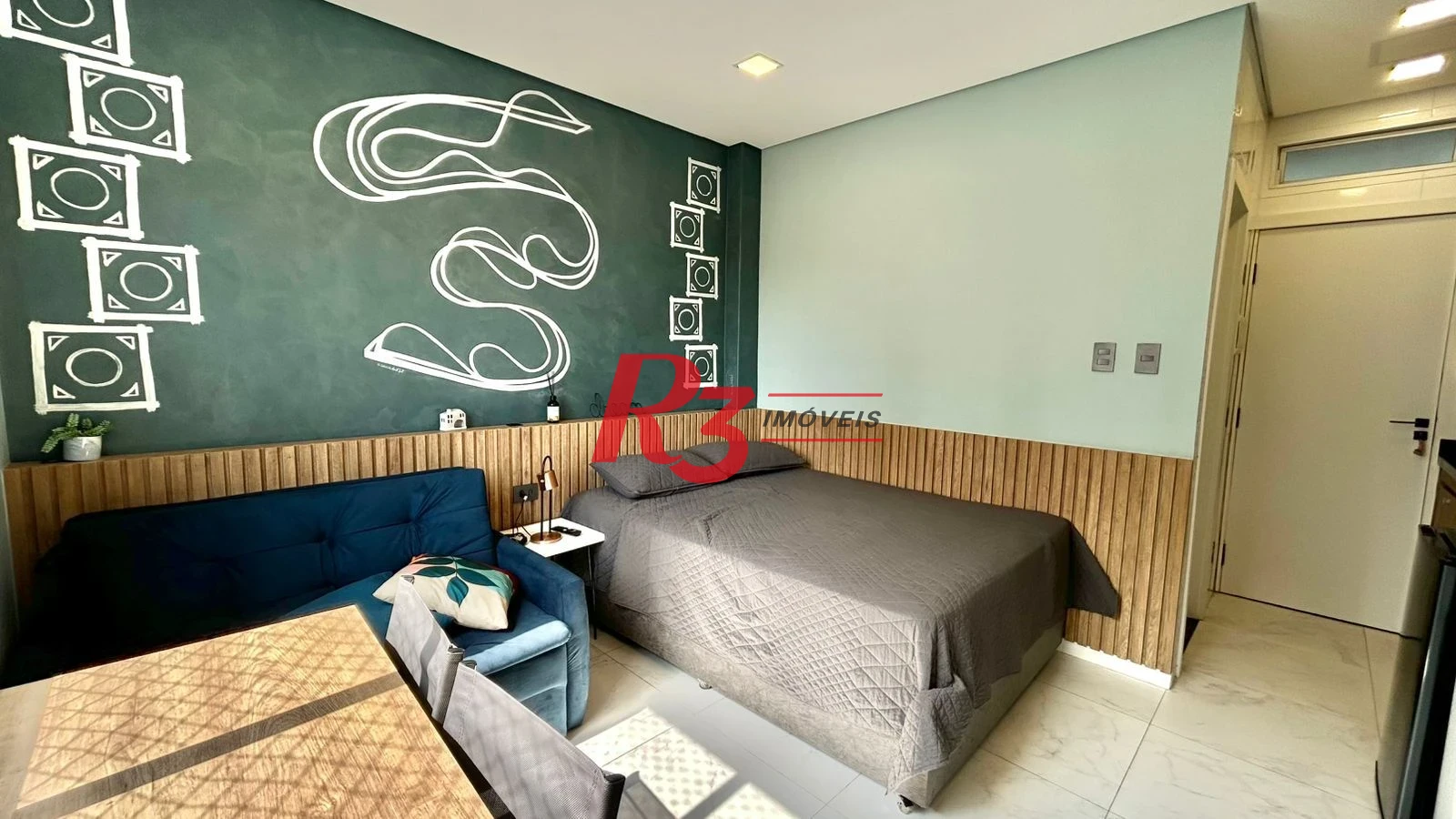 Kitnet com 1 dormitório à venda, 32 m² por R$ 335.000,00 - Boqueirão - Santos/SP