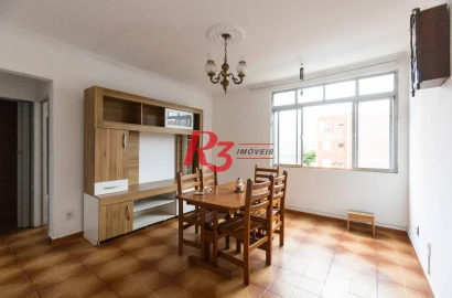 Apartamento com 2 dormitórios à venda, 52 m² por R$ 372.000,00 - Aparecida - Santos/SP