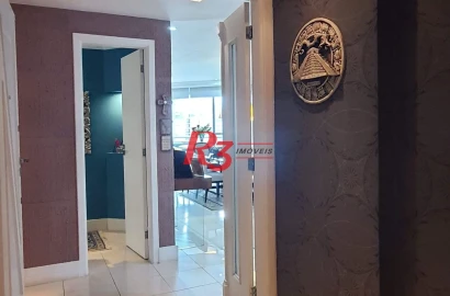 Apartamento para alugar, 203 m² por R$ 12.000,01/mês - Pompéia - Santos/SP