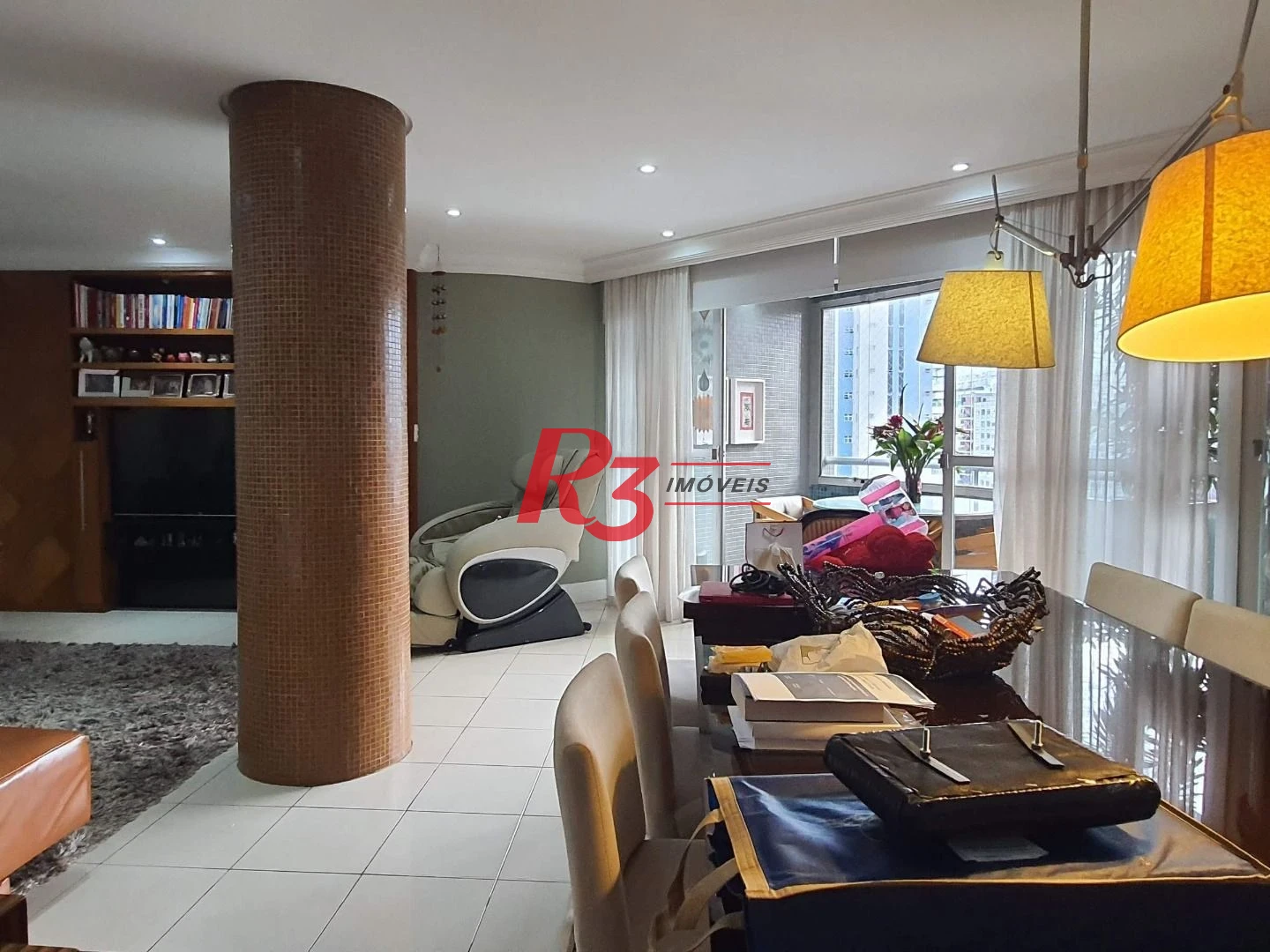 Apartamento para alugar, 203 m² por R$ 12.000,01/mês - Pompéia - Santos/SP