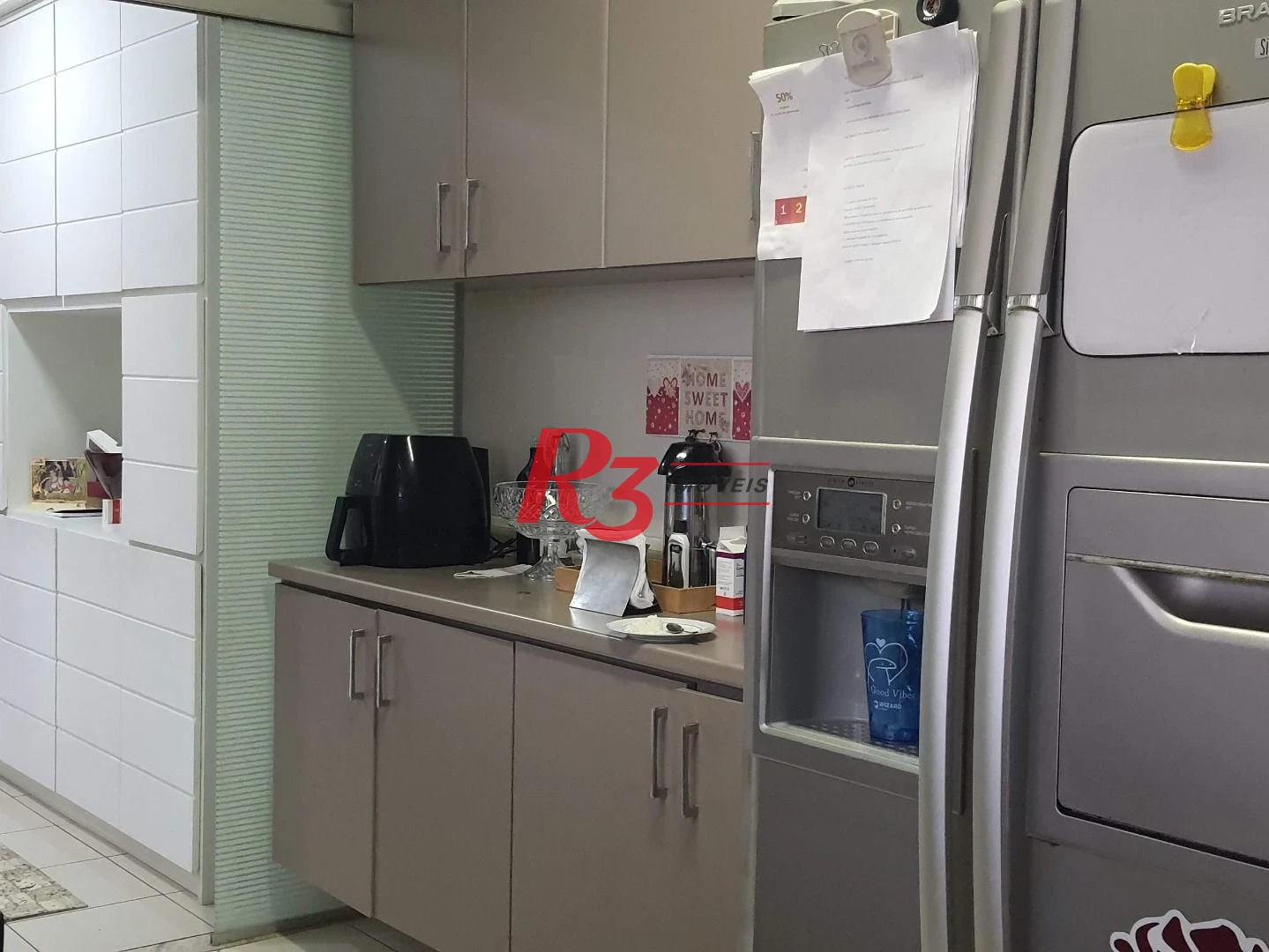 Apartamento para alugar, 203 m² por R$ 12.000,01/mês - Pompéia - Santos/SP