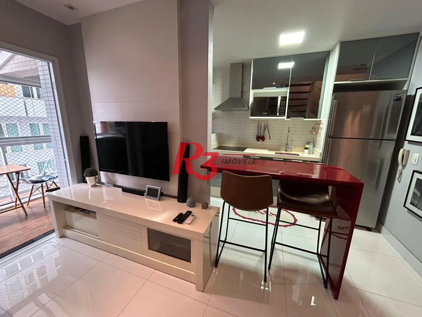 Apartamento Duplex com 1 dormitório à venda, 60 m² por R$ 835.000,00 - Gonzaga - Santos/SP
