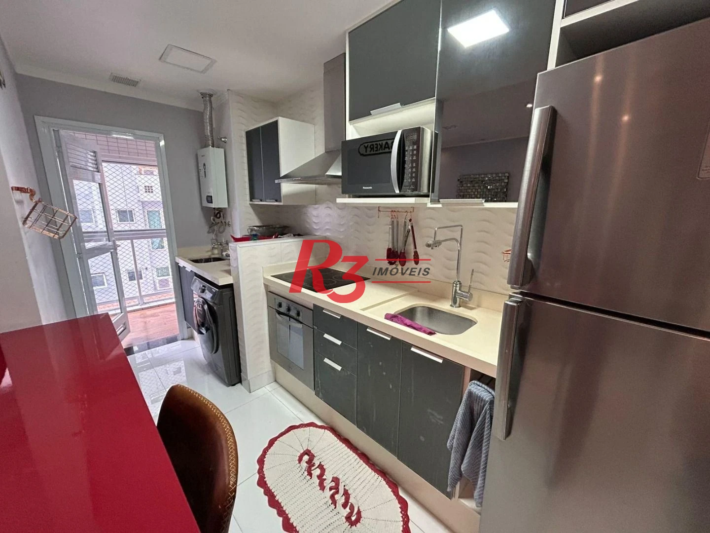 Apartamento Duplex com 1 dormitório à venda, 60 m² por R$ 835.000,00 - Gonzaga - Santos/SP