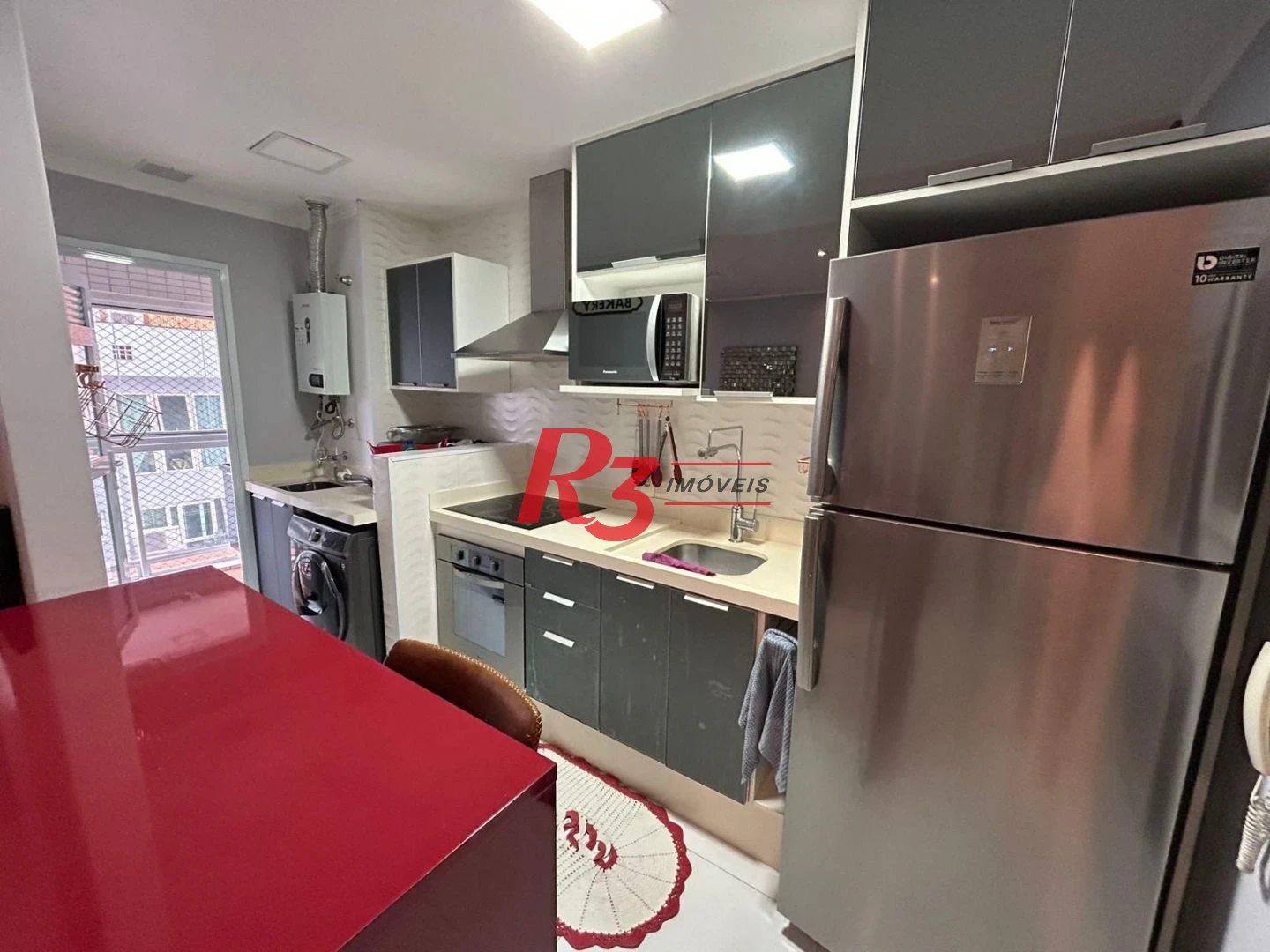 Apartamento Duplex com 1 dormitório à venda, 60 m² por R$ 835.000,00 - Gonzaga - Santos/SP