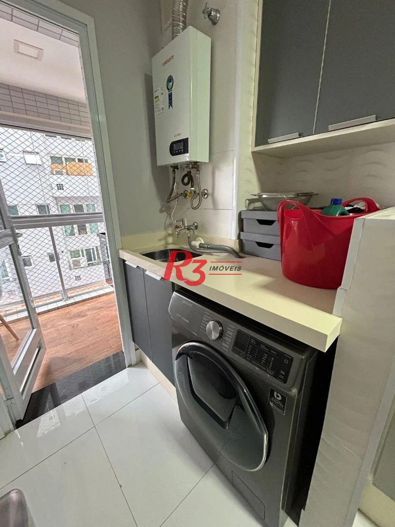 Apartamento Duplex com 1 dormitório à venda, 60 m² por R$ 835.000,00 - Gonzaga - Santos/SP