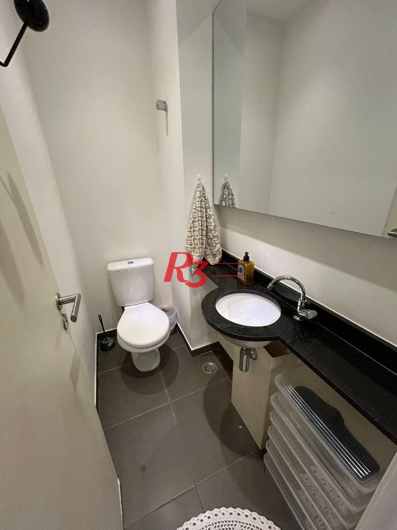Apartamento Duplex com 1 dormitório à venda, 60 m² por R$ 835.000,00 - Gonzaga - Santos/SP