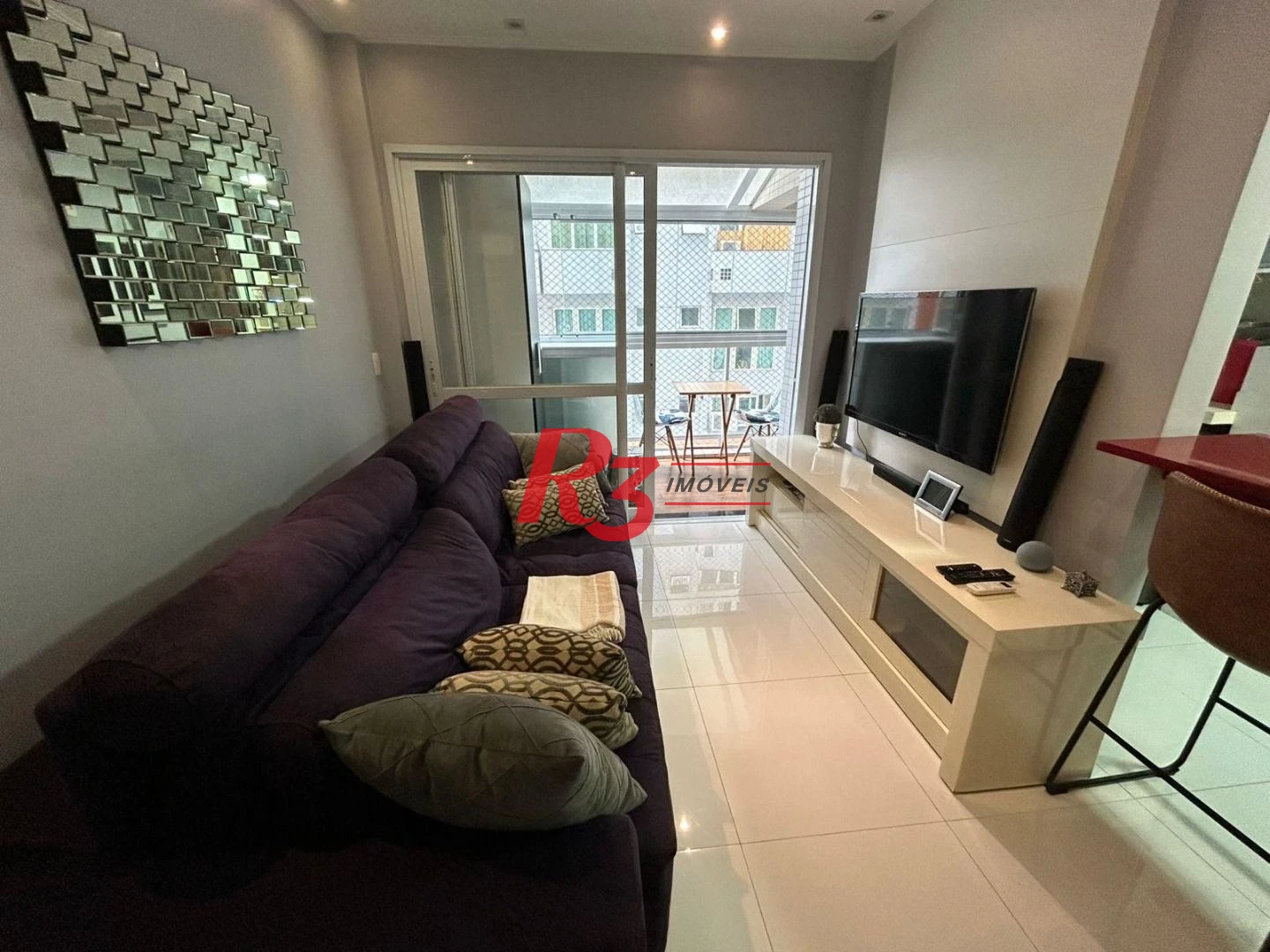 Apartamento Duplex com 1 dormitório à venda, 60 m² por R$ 835.000,00 - Gonzaga - Santos/SP