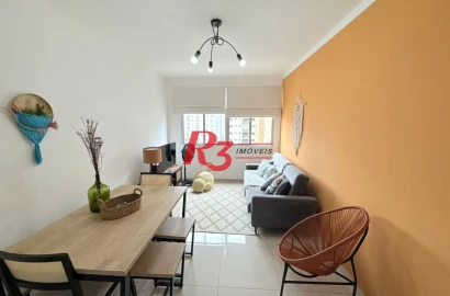 Apartamento à venda, 60 m² por R$ 510.000,00 - Gonzaga - Santos/SP