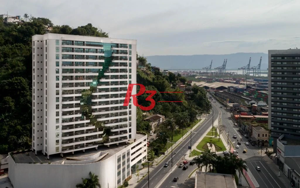 Sala para alugar, 51 m² por R$ 3.500,00/mês - Valongo - Santos/SP