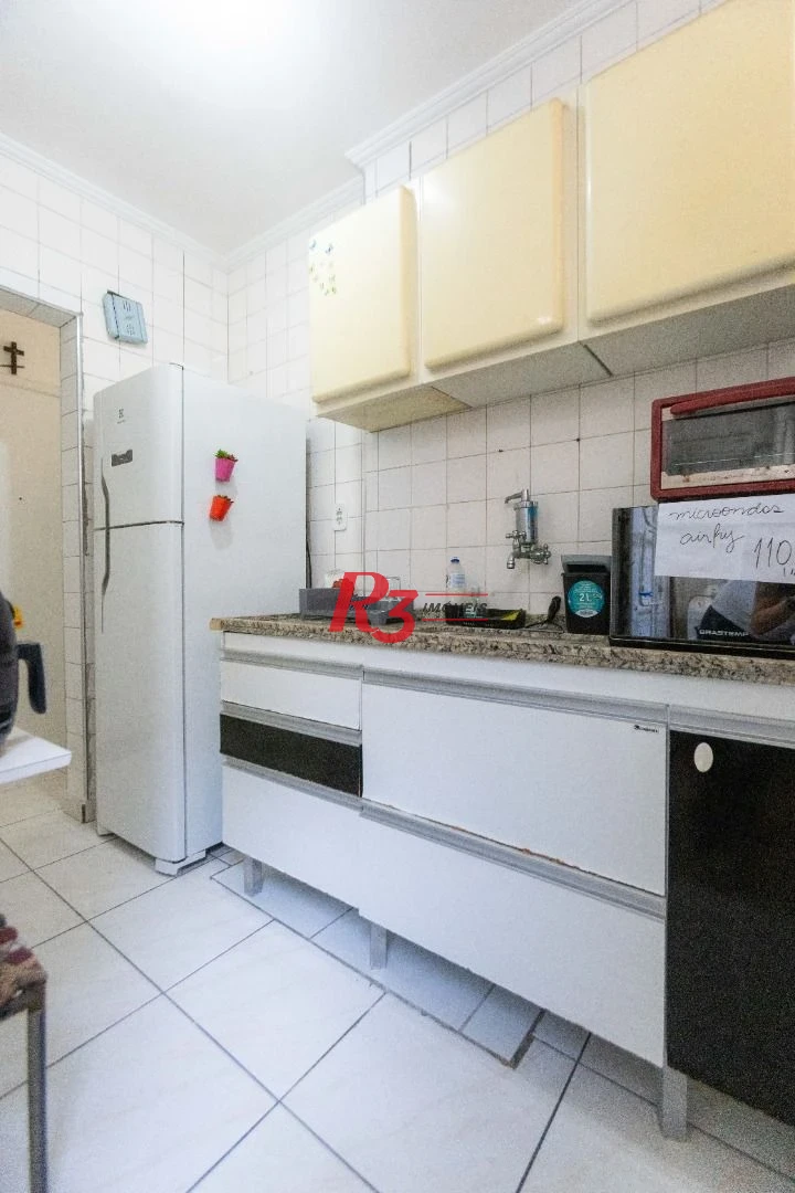 Kitnet com 1 dormitório à venda, 48 m² por R$ 340.000,00 - Aparecida - Santos/SP