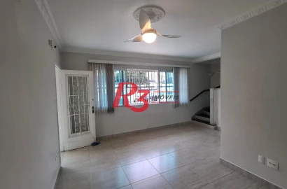 Sobrado com 3 dormitórios, 170 m² - venda por R$ 2.000.000,00 ou aluguel por R$ 13.000,00/mês - Embaré - Santos/SP