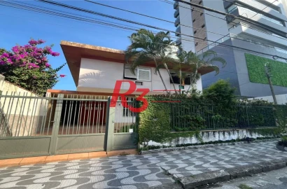 Sobrado com 5 dormitórios para alugar, 132 m² por R$ 9.770,00/mês - Ponta da Praia - Santos/SP