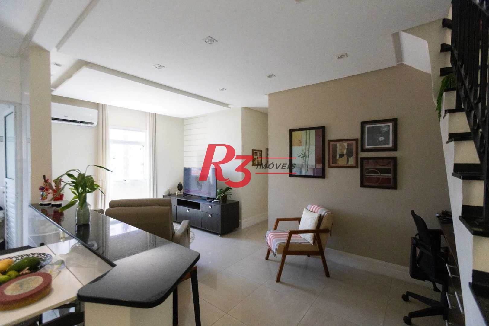 Apartamento Duplex com 2 dormitórios à venda, 175 m² por R$ 1.490.000,00 - Pompéia - Santos/SP