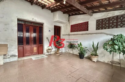 Sobrado com 3 dormitórios à venda, 121 m² por R$ 480.000,00 - Macuco - Santos/SP