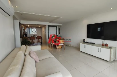 Apartamento com 3 dormitórios para alugar, 179 m² por R$ 8.500,00/mês - José Menino - Santos/SP