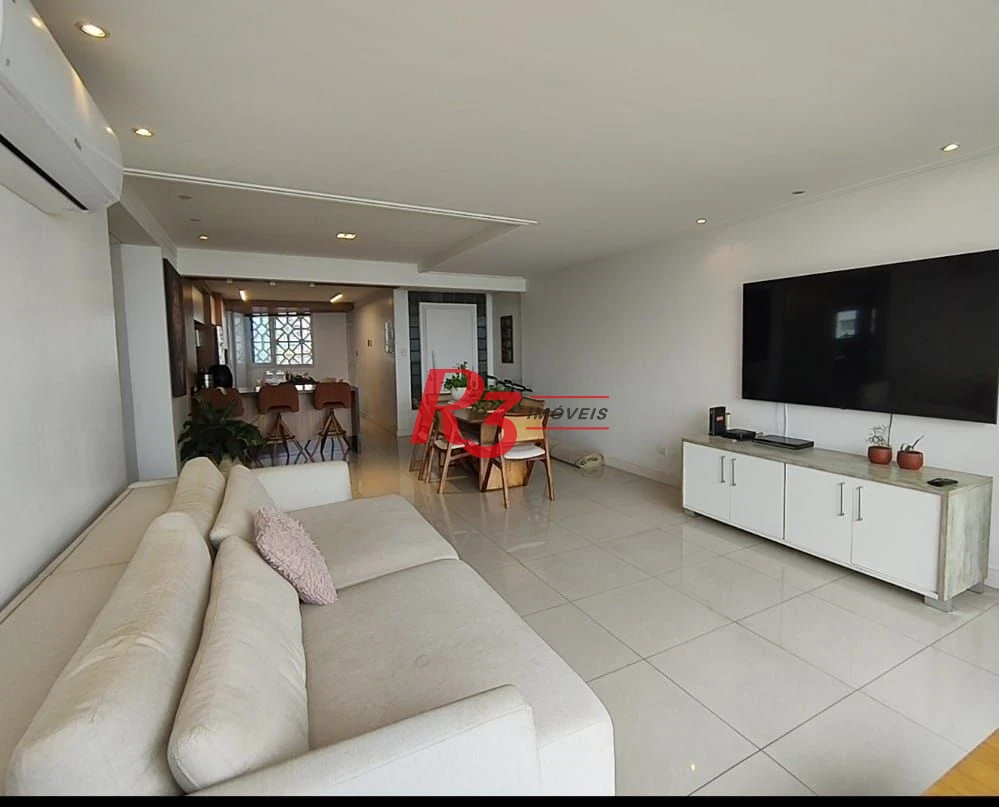 Apartamento com 3 dormitórios para alugar, 179 m² por R$ 8.500,00/mês - José Menino - Santos/SP