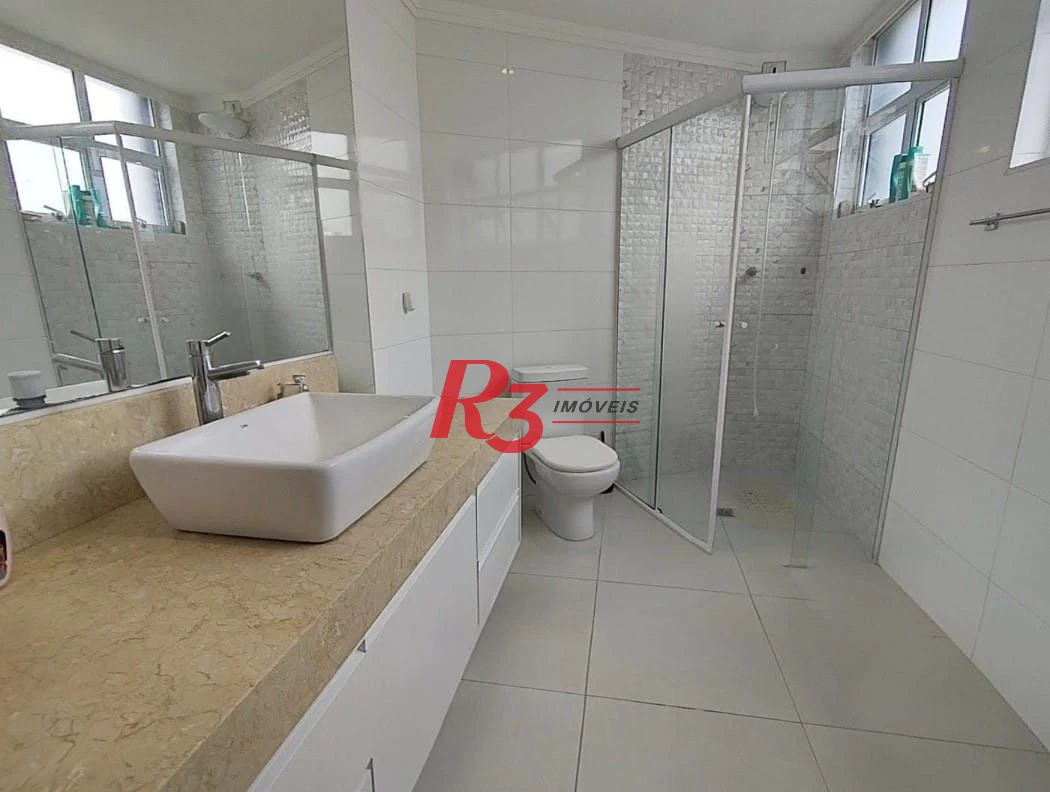 Apartamento com 3 dormitórios para alugar, 179 m² por R$ 8.500,00/mês - José Menino - Santos/SP