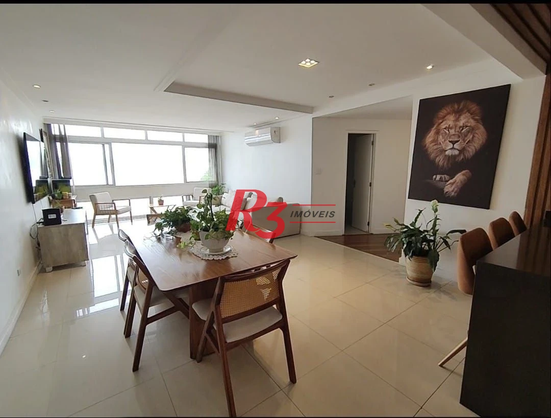 Apartamento com 3 dormitórios para alugar, 179 m² por R$ 8.500,00/mês - José Menino - Santos/SP