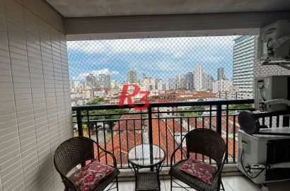 Apartamento com 3 dormitórios à venda, 80 m² por R$ 800.000,00 - Gonzaga - Santos/SP