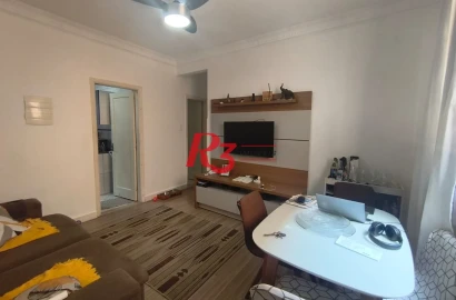 Apartamento com 2 dormitórios à venda, 64 m² por R$ 345.000,00 - Campo Grande - Santos/SP