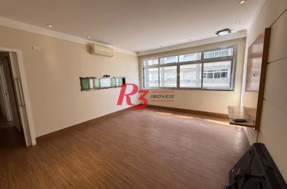 Apartamento para alugar, 124 m² por R$ 5.300,02/mês - Gonzaga - Santos/SP