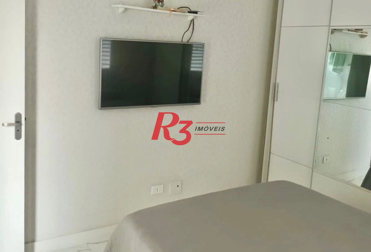 Apartamento para alugar, 91 m² por R$ 4.900,00/mês - Ponta da Praia - Santos/SP