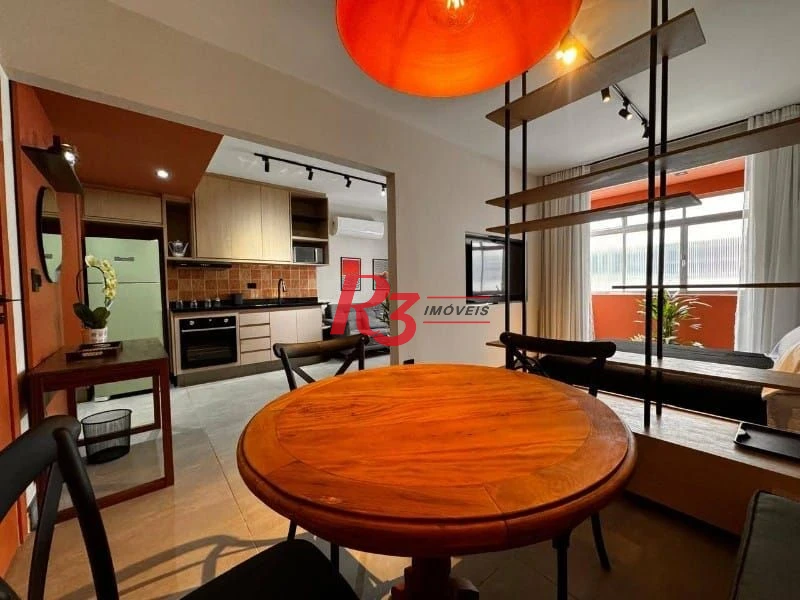 Apartamento com 1 dormitório para alugar, 62 m² - Ponta da Praia - Santos/SP