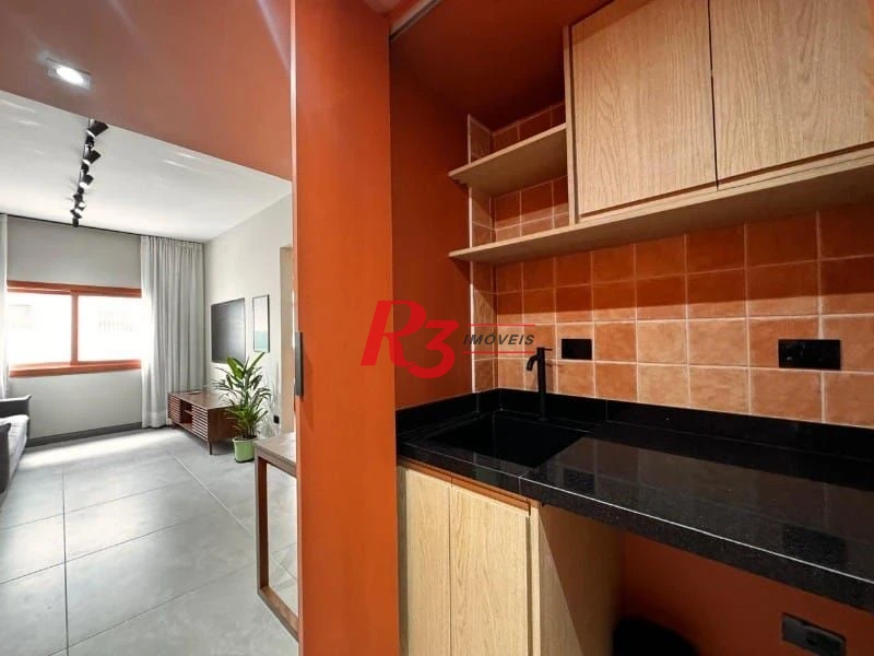 Apartamento com 1 dormitório para alugar, 62 m² - Ponta da Praia - Santos/SP