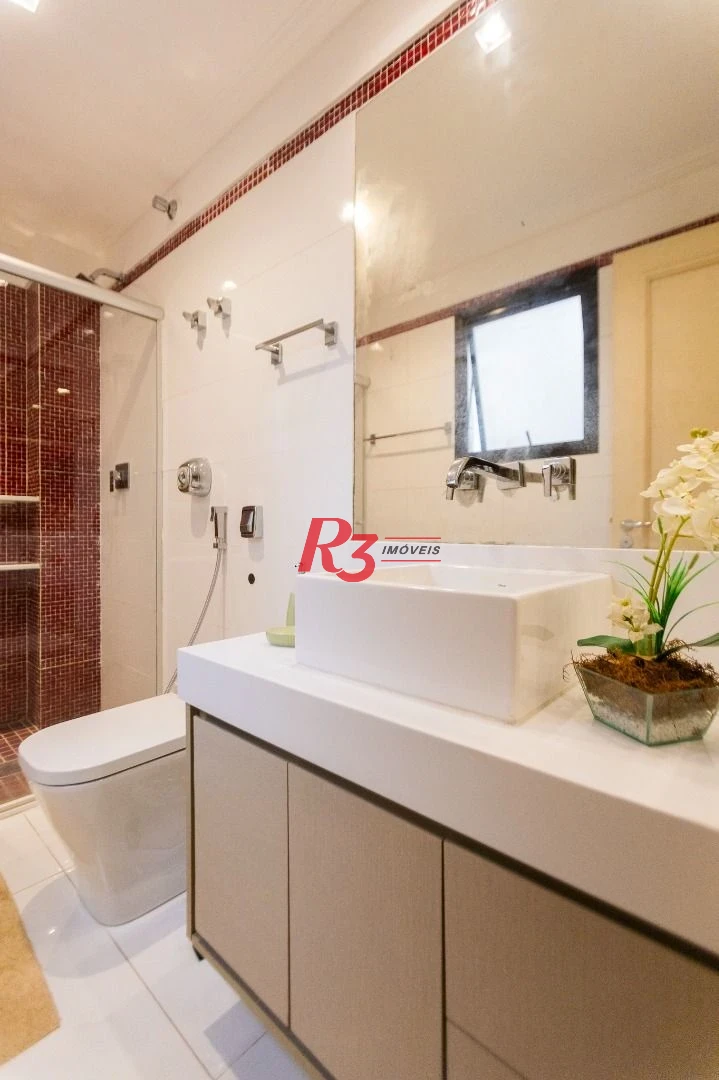Apartamento com 4 dormitórios à venda, 210 m² por R$ 2.380.000,00 - Embaré - Santos/SP