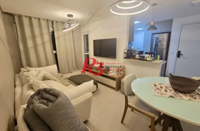 Apartamento com 2 dormitórios à venda, 82 m² por R$ 1.179.000,00 - Aparecida - Santos/SP