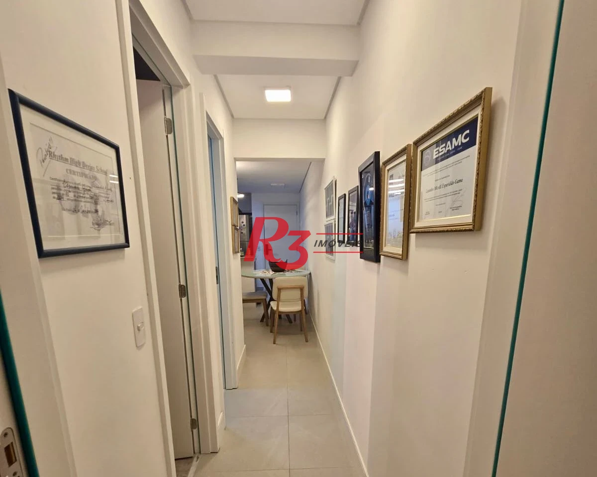 Apartamento com 2 dormitórios à venda, 82 m² por R$ 1.179.000,00 - Aparecida - Santos/SP
