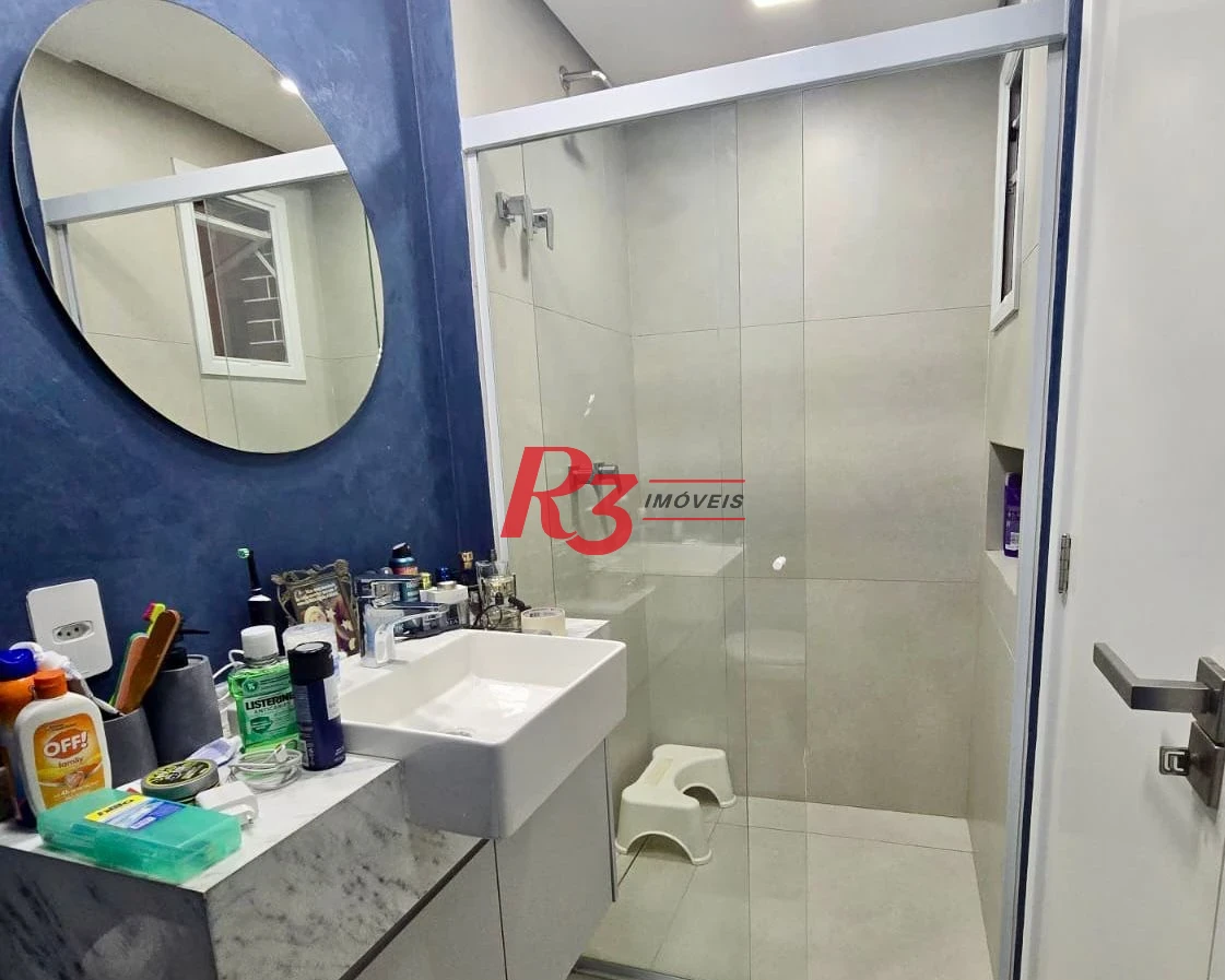 Apartamento com 2 dormitórios à venda, 82 m² por R$ 1.179.000,00 - Aparecida - Santos/SP