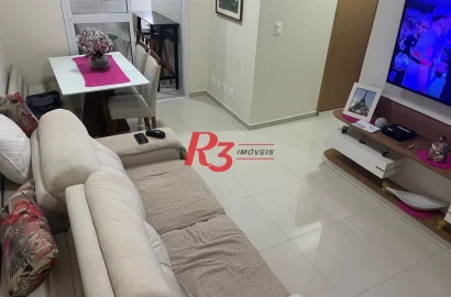 Apartamento com 3 dormitórios à venda, 72 m² por R$ 1.325.000,00 - Boqueirão - Santos/SP