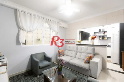 Apartamento com 2 dormitórios à venda, 70 m² por R$ 530.000,00 - Marapé - Santos/SP