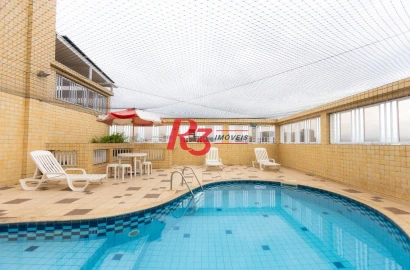 Apartamento com 2 dormitórios à venda, 90 m² por R$ 700.000,00 - Embaré - Santos/SP