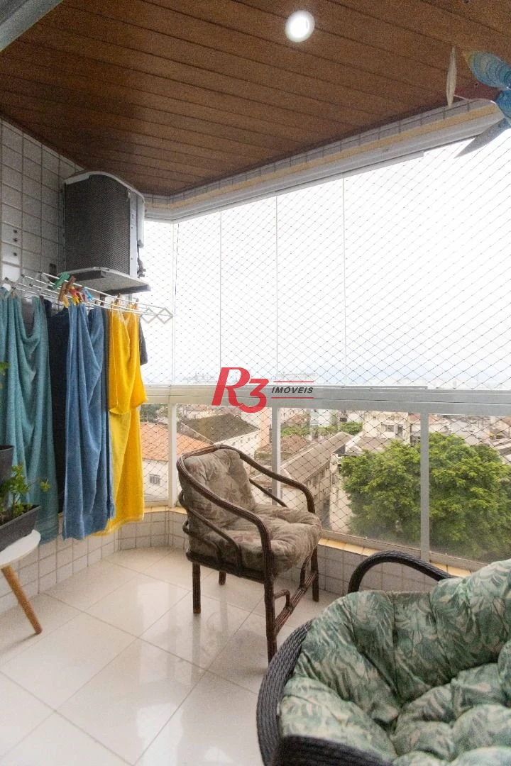 Apartamento com 2 dormitórios à venda, 90 m² por R$ 700.000,00 - Embaré - Santos/SP