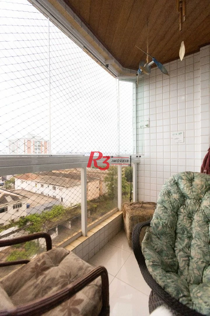 Apartamento com 2 dormitórios à venda, 90 m² por R$ 700.000,00 - Embaré - Santos/SP
