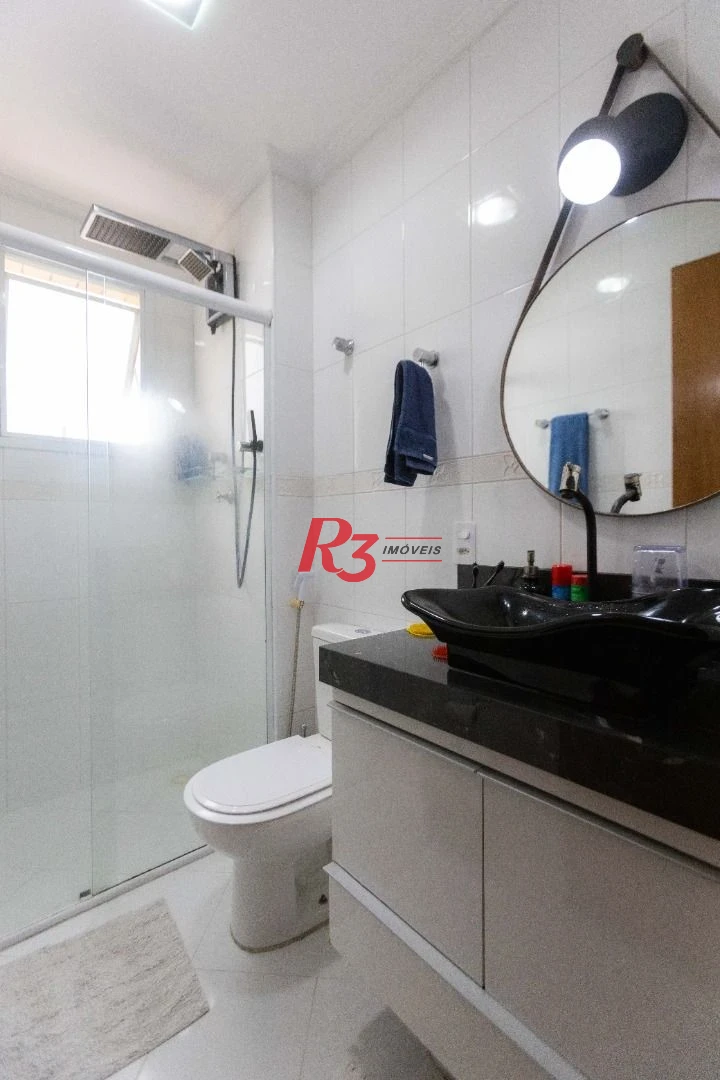 Apartamento com 2 dormitórios à venda, 90 m² por R$ 700.000,00 - Embaré - Santos/SP