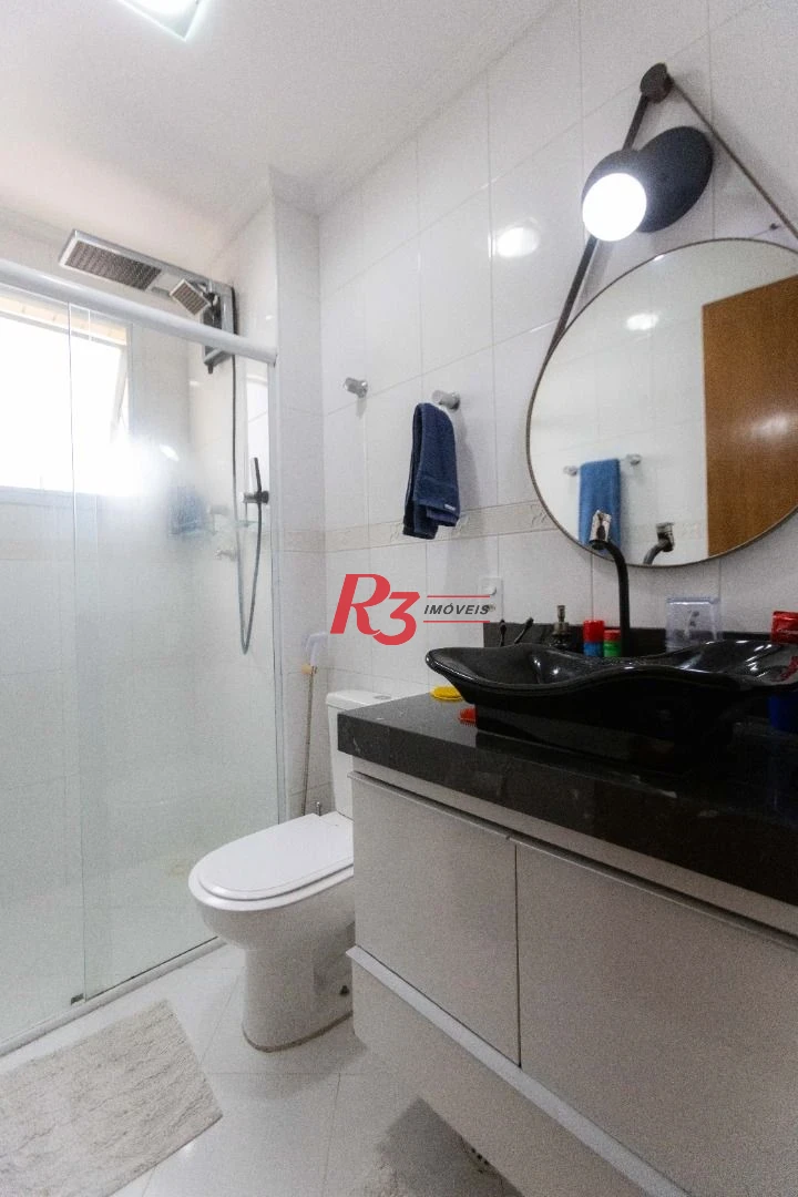 Apartamento com 2 dormitórios à venda, 90 m² por R$ 700.000,00 - Embaré - Santos/SP