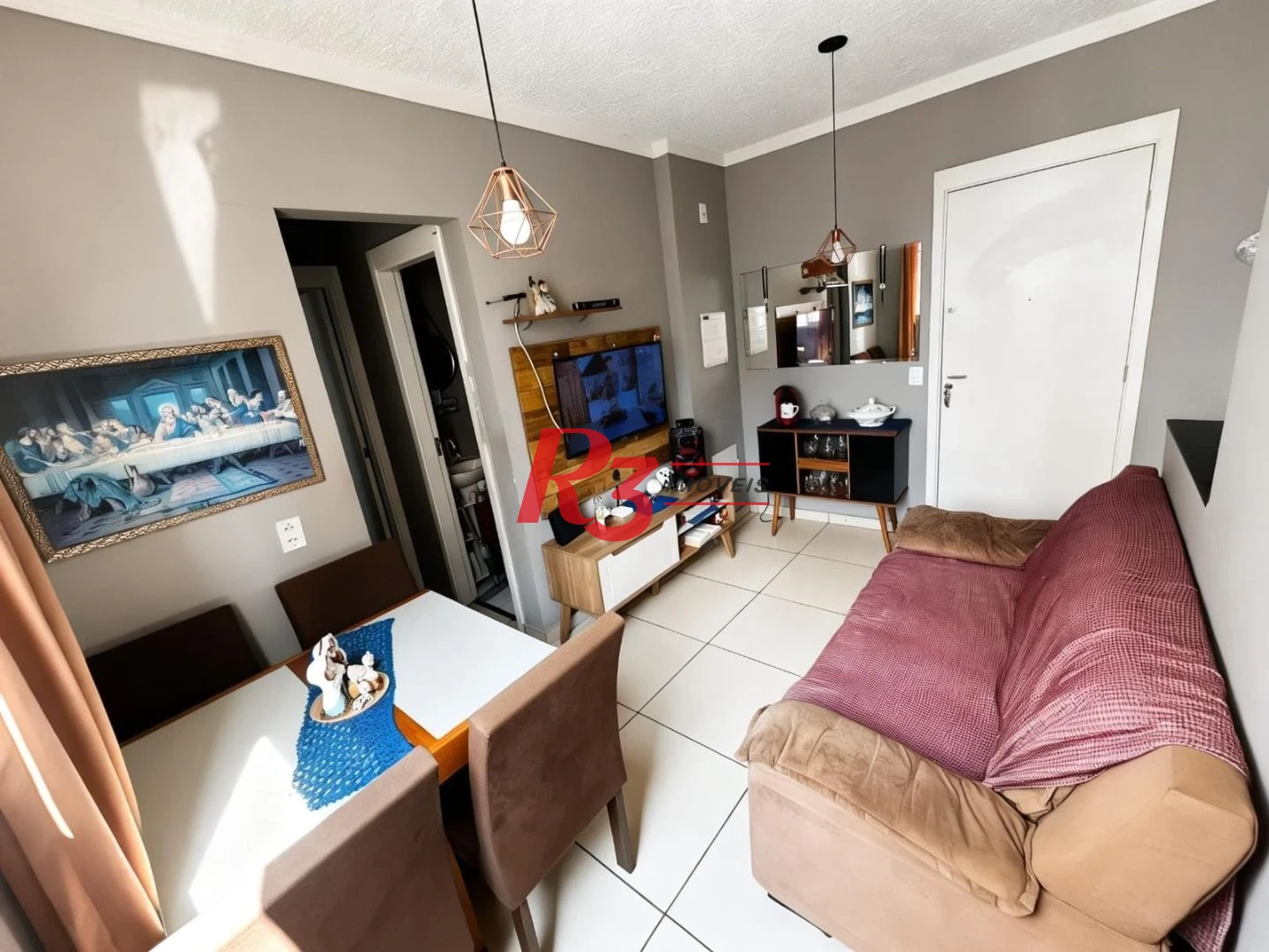 Apartamento com 2 dormitórios à venda, 45 m² por R$ 301.000,00 - Castelo - Santos/SP