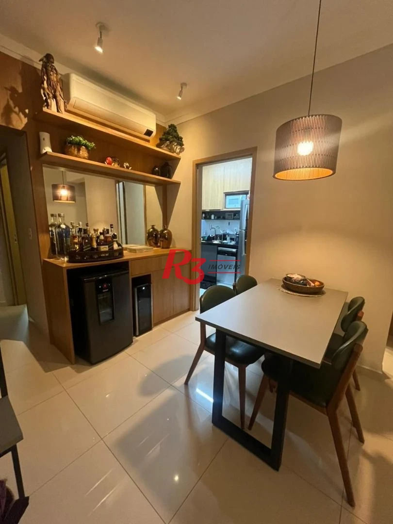 Apartamento com 2 dormitórios para alugar, 90 m² por R$ 7.910,02/mês - Boqueirão - Santos/SP