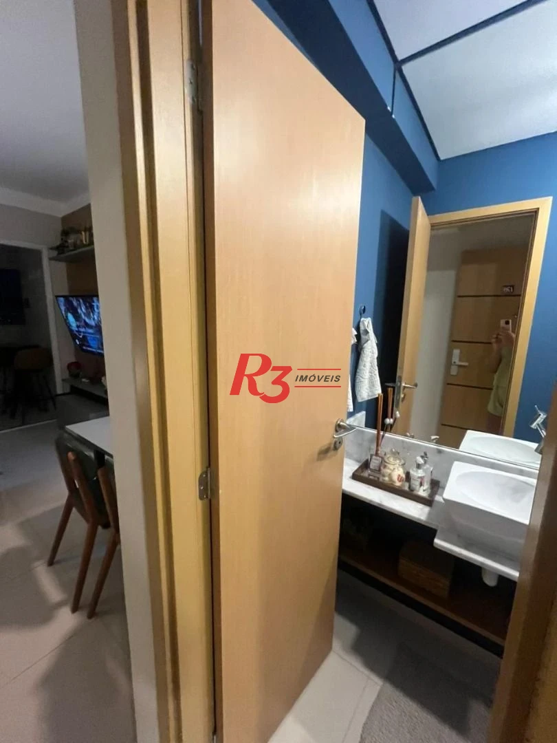 Apartamento com 2 dormitórios para alugar, 90 m² por R$ 7.910,02/mês - Boqueirão - Santos/SP